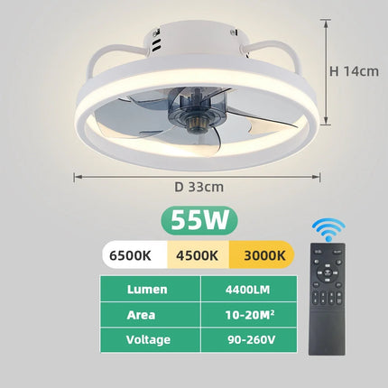55W Ceiling Fan Light with Remote