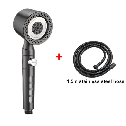 5 Modes Spray Water Saving Shower Head ABS Handheld Spa Showerheads Large Flow Portable Bathroom Filter Shower Faucet Nozzle Set