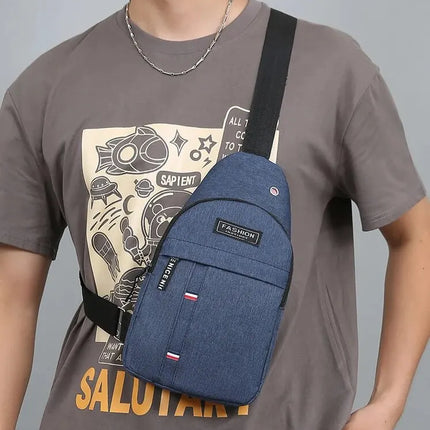 Chest Bag Men's One Shoulder Crossbody Bag Large Capacity Outdoor Sports And Leisure Fashion Small Shoulder Bag Large Capacit