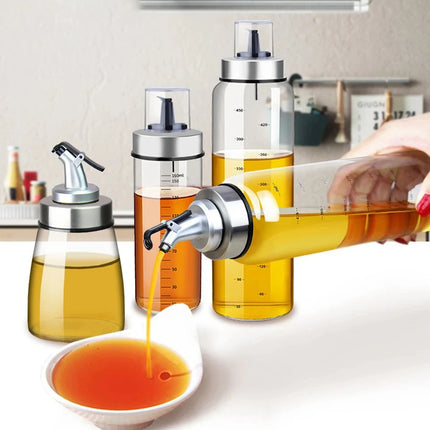 180/300/500ml Cooking Seasoning Oil Bottle Sauce Bottle Glass Storage Bottles for Oil and Vinegar Oil Dispenser For Kitchen