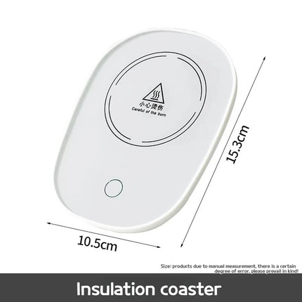 Electric Mug Warmer Heating Coaster 55°C for Coffee and Milk Tea Thermostatic Pad Heating Mat for Kitchen Use Beverage Heating