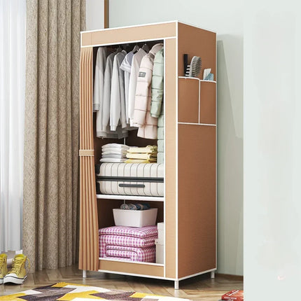 Foldable Fabric Wardrobe Dustproof Storage
