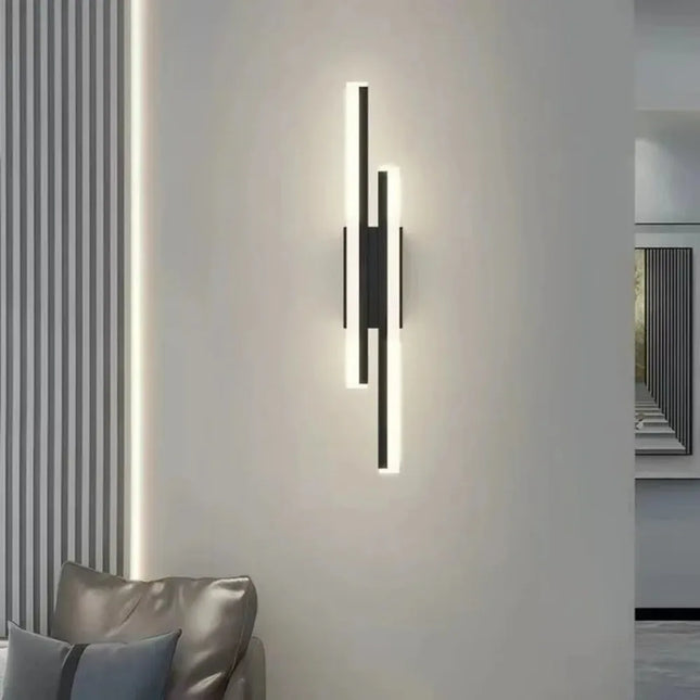 Modern LED Wall Lamp Copper Pipe Sconce