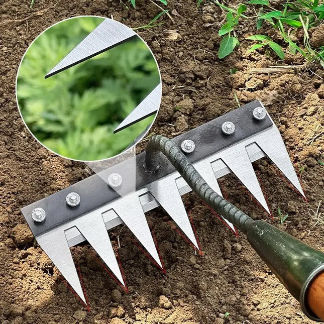 Iron Gardening Hoe Weeding Rake
