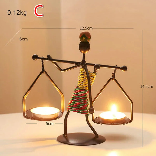 Vintage Metal Tealight Candle Holder