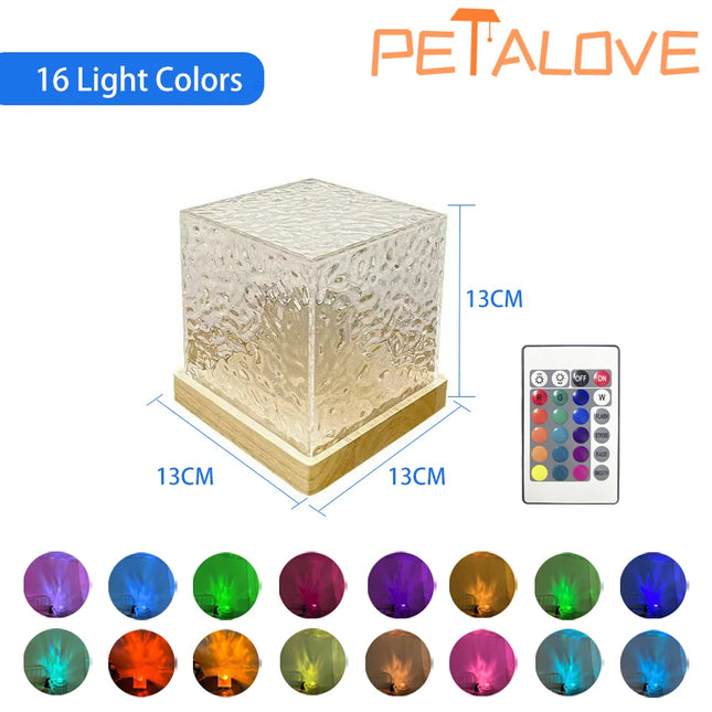 LED Water Ripple Projector Night Light