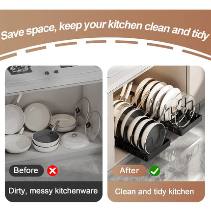 Sliding Pots and Pans Organizer