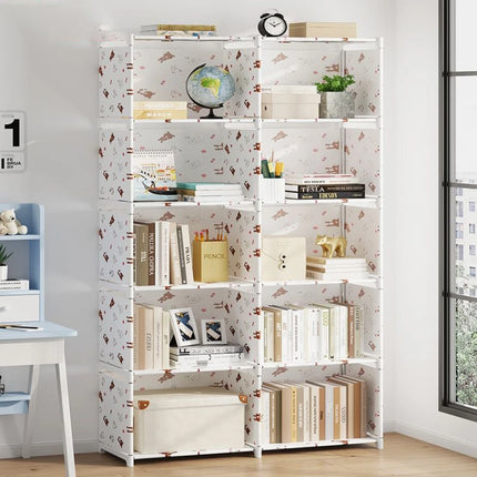 Simple Bookshelf Floor To Ceiling Dormitory Space Saving Home Storage Rack Wear-resistant Rack Multifunctional Storage Cabinet