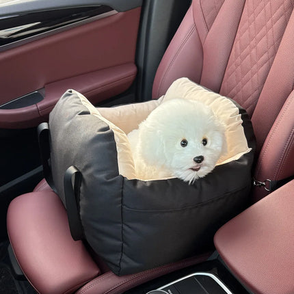 Dog Car Seat with Safety Belt Four Season Universal Pet Ooster Nest Cushion Washable Dogs Cats Sofa Bedding Travel Mattress