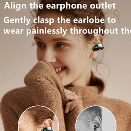 Bluetooth Earphone Clip On Monaural Inear Motion Stereo Bone Conduction Gd28 Business Wireless Earphone Mini Monaural Tws