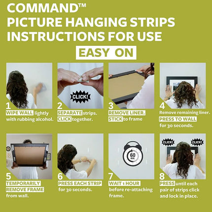 3M Command Picture Hanging Strips Damage Free Picture Hangers, No Tools Wall Hanging Strips command strips