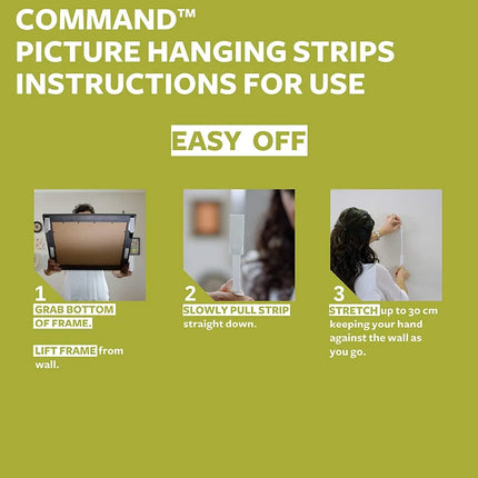 3M Command Picture Hanging Strips Damage Free Picture Hangers, No Tools Wall Hanging Strips command strips