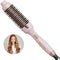 Thermal Brush for Blowout Look, 1 1/2 Inch Ionic Heated Nylon Brush Get Natural Curls, Pink