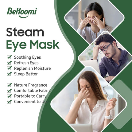 Steam Eye Mask, 30 Packs Heated Eye Mask, Self Heating Disposable SPA Warm Compress for Eyes （Lavender & Unscented & Tea Tree）