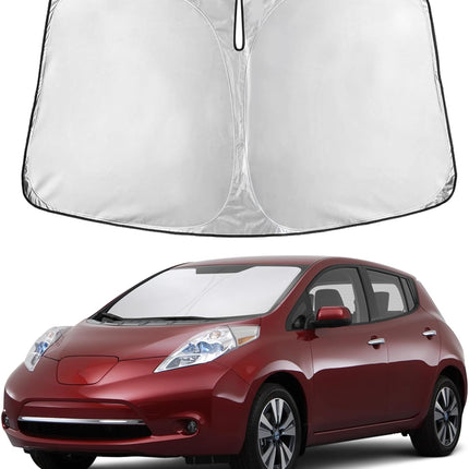 Car Windshield Sunshade | Blocks 99% Heat & Keeps Interior Cool | Universal Fits Cars, Suvs, Trucks | Automotive Sun Screen, Visor & Car Accessories for Summer | Medium (64X32 Inches)