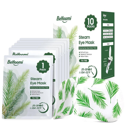 Steam Eye Mask, 30 Packs Heated Eye Mask, Self Heating Disposable SPA Warm Compress for Eyes （Lavender & Unscented & Tea Tree）
