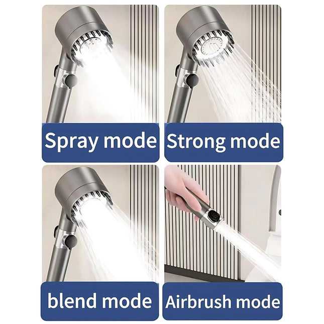 Shower Head Kit With Massage Head, Multiple Filters And Multiple Watering Modes