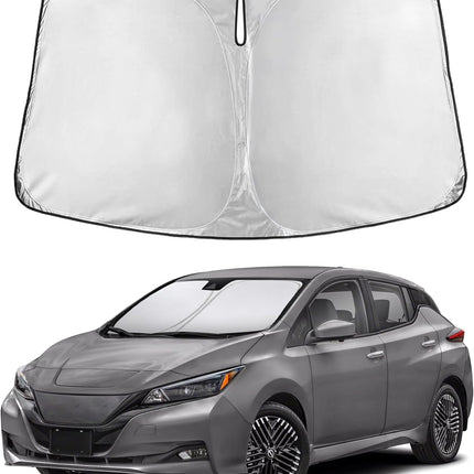 Car Windshield Sunshade | Blocks 99% Heat & Keeps Interior Cool | Universal Fits Cars, Suvs, Trucks | Automotive Sun Screen, Visor & Car Accessories for Summer | Medium (64X32 Inches)