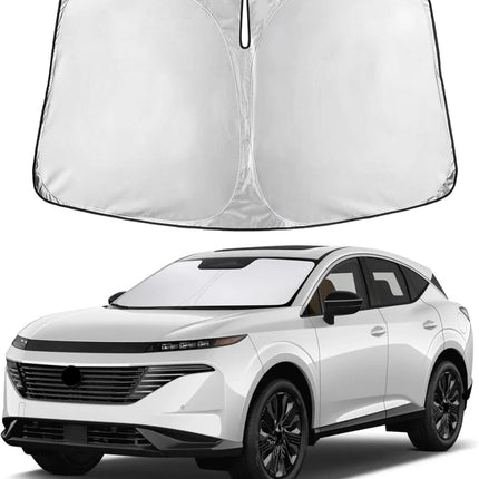 Car Windshield Sunshade | Blocks 99% Heat & Keeps Interior Cool | Universal Fits Cars, Suvs, Trucks | Automotive Sun Screen, Visor & Car Accessories for Summer | Medium (64X32 Inches)
